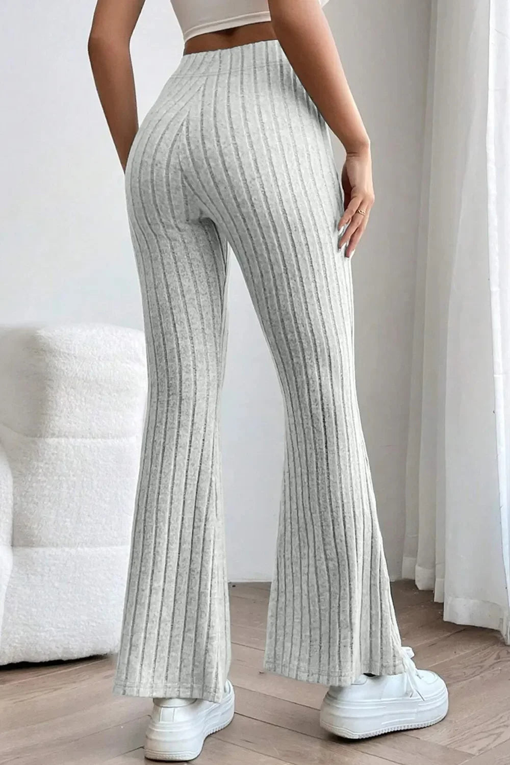 The Off-Duty Ribbed Flare Pants