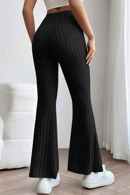 The Off-Duty Ribbed Flare Pants