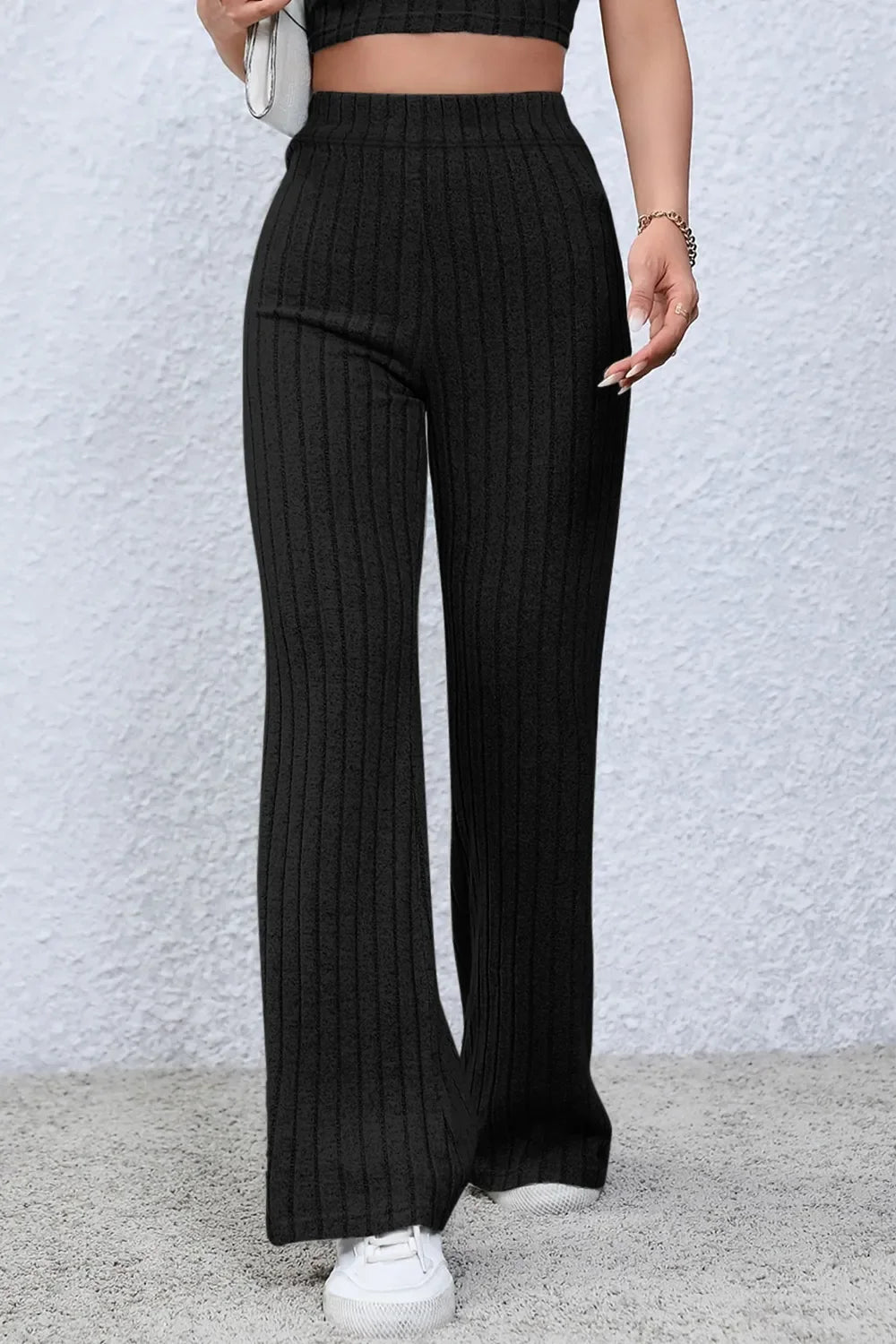 The Off-Duty Ribbed Flare Pants