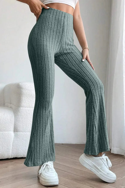The Off-Duty Ribbed Flare Pants