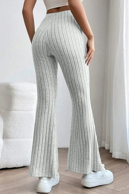 The Off-Duty Ribbed Flare Pants