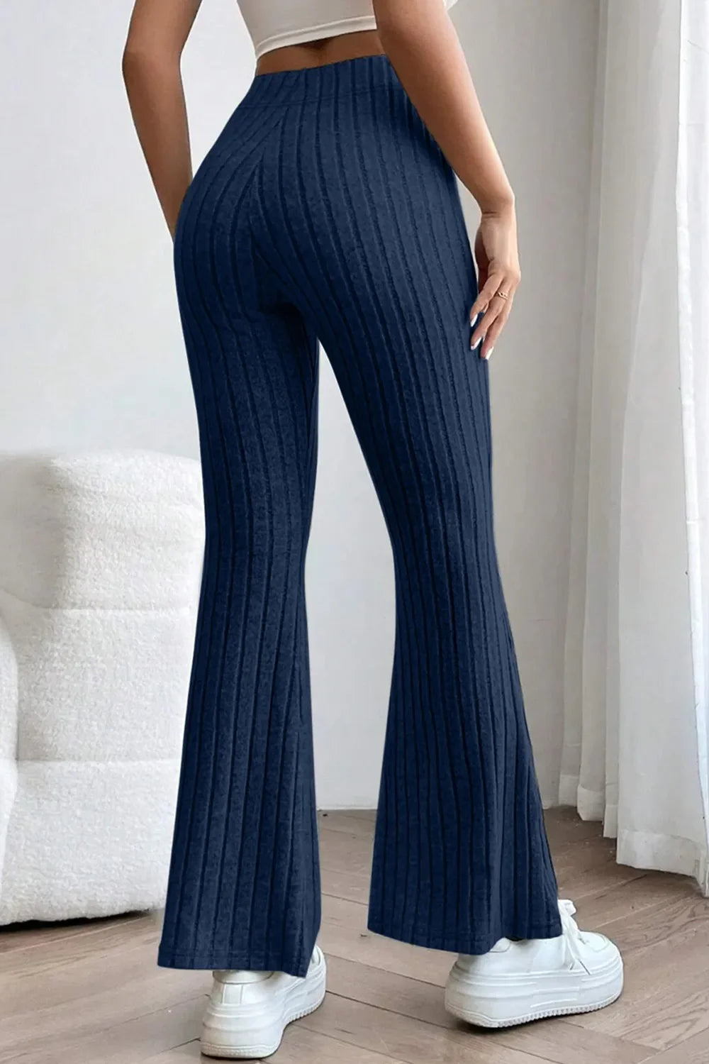 The Off-Duty Ribbed Flare Pants
