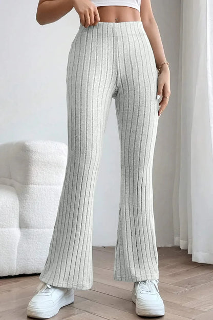 The Off-Duty Ribbed Flare Pants