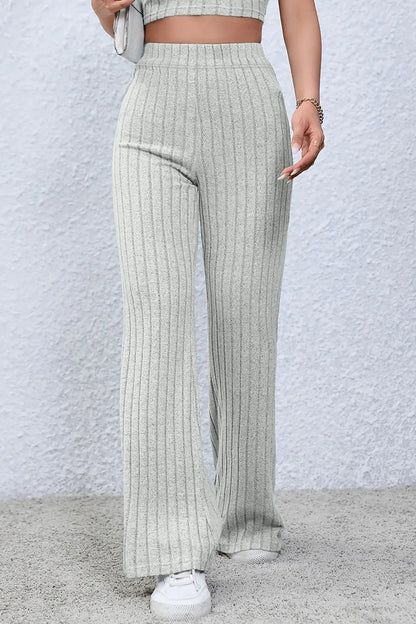 The Off-Duty Ribbed Flare Pants