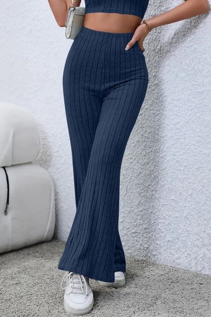 The Off-Duty Ribbed Flare Pants