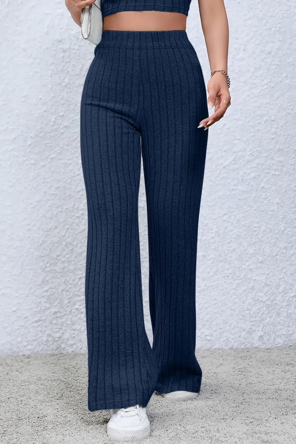 The Off-Duty Ribbed Flare Pants