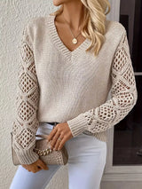 The Isla Openwork Knit Sweater