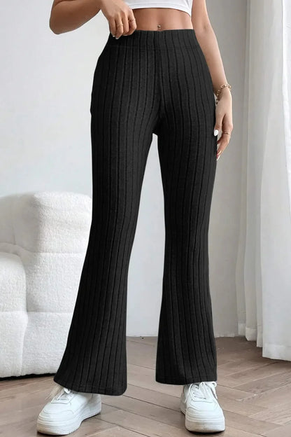The Off-Duty Ribbed Flare Pants