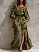The Siena Off-Shoulder Maxi Dress