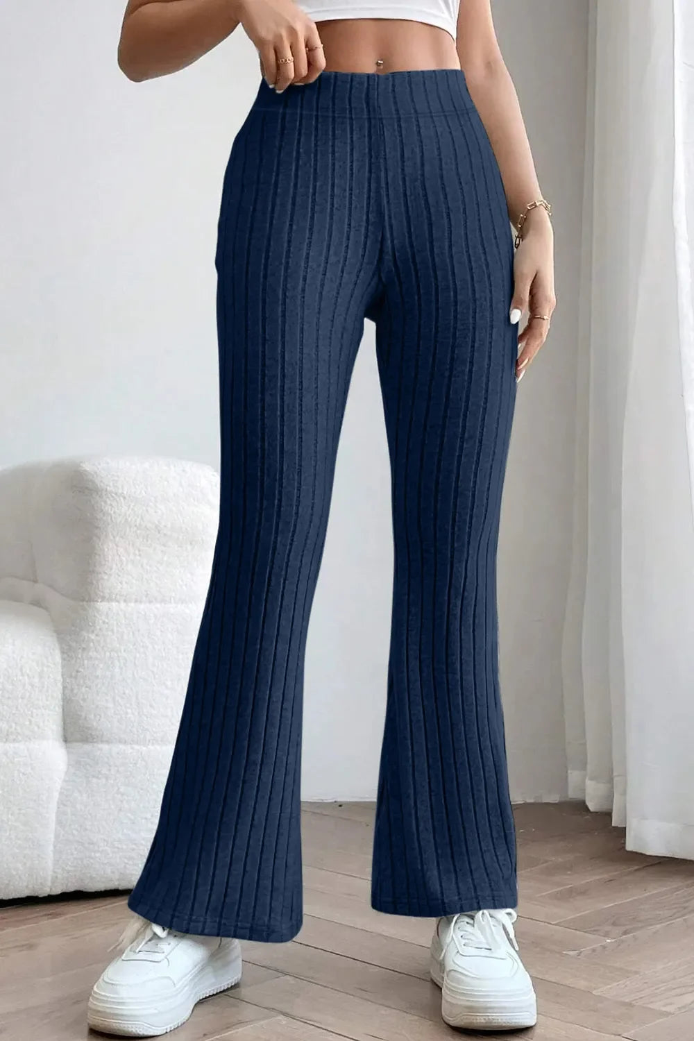 The Off-Duty Ribbed Flare Pants