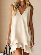 The Maren Ruffle Mini Dress