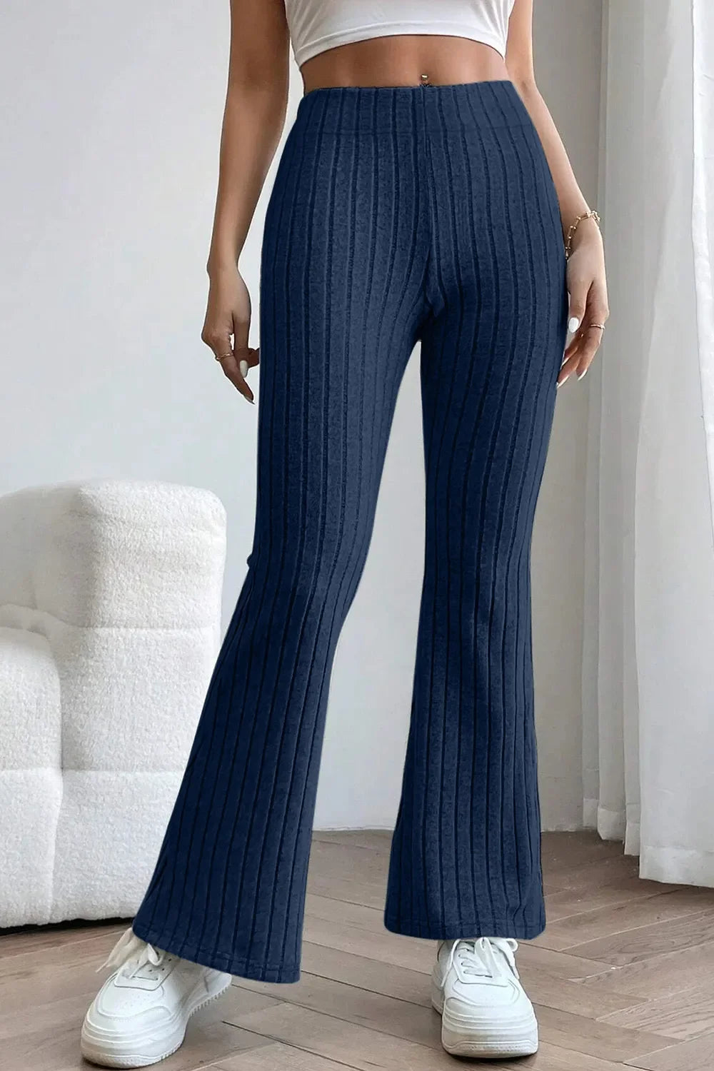 The Off-Duty Ribbed Flare Pants