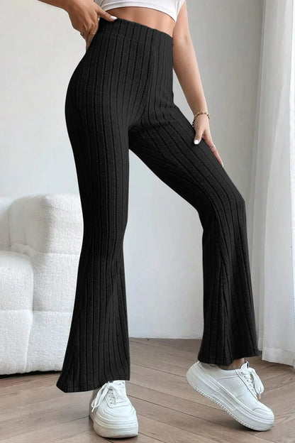 The Off-Duty Ribbed Flare Pants
