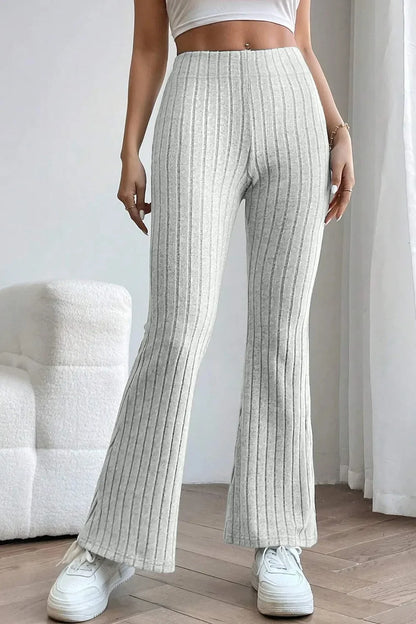 The Off-Duty Ribbed Flare Pants